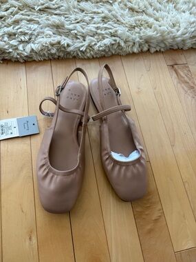A New Day Women’s Taupe Slingback Flats